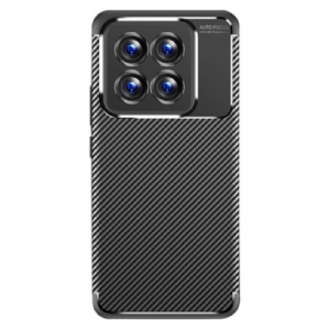 Hülle Xiaomi 14 Pro Handyhülle Flexible Kohlefaser