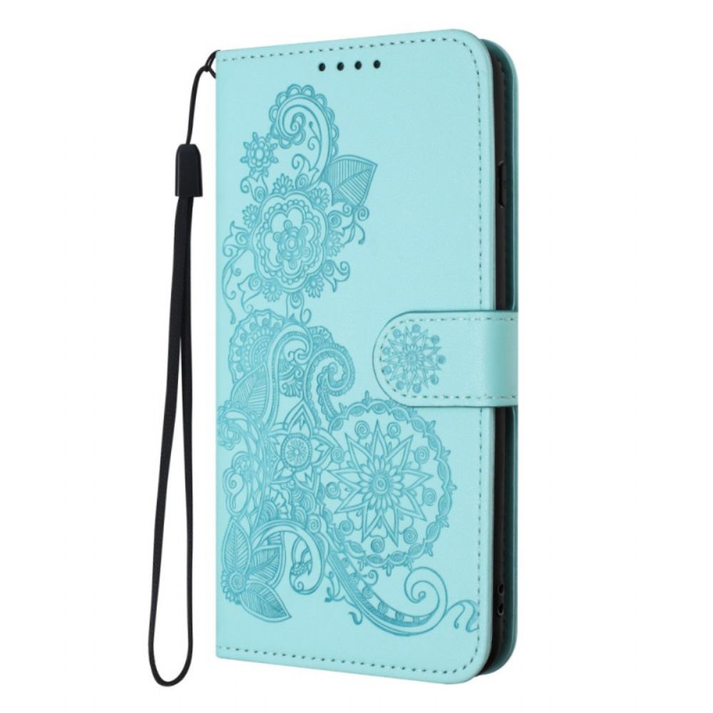 Lederhüllen Für Xiaomi 14 Pro Sonnenblumenmuster
