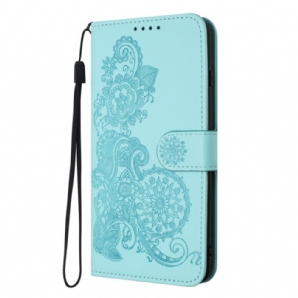 Lederhüllen Für Xiaomi 14 Pro Sonnenblumenmuster