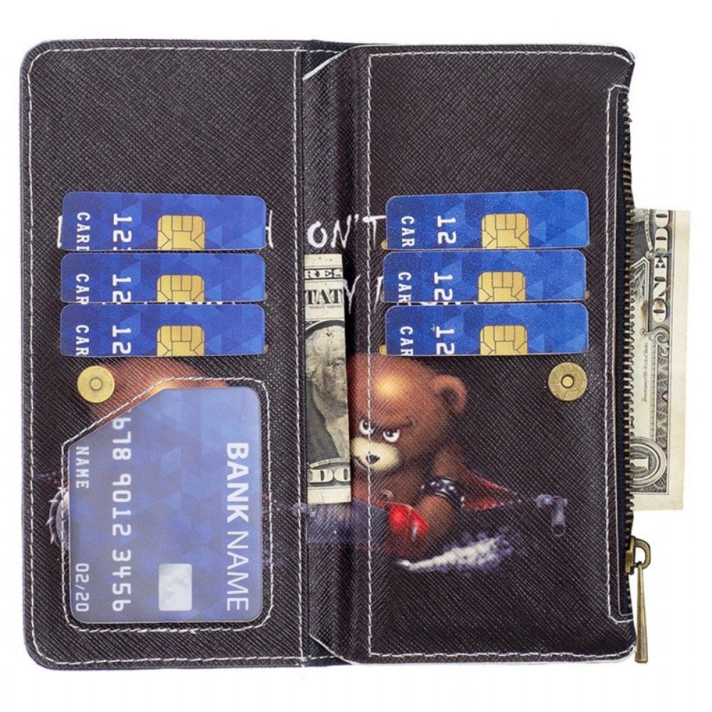 Flip Case Für Samsung Galaxy M53 5G Brieftasche Bärenbrieftasche