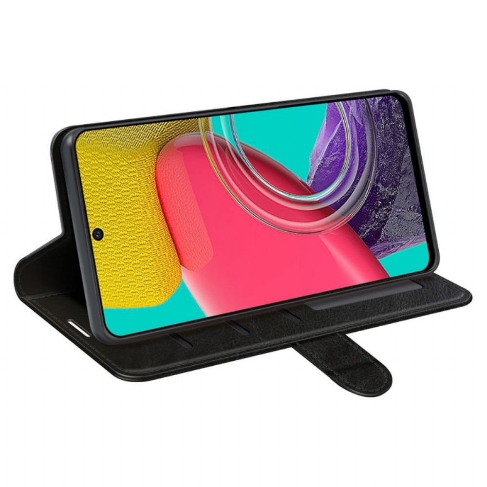 Flip Case Für Samsung Galaxy M53 5G Ultra Kunstleder