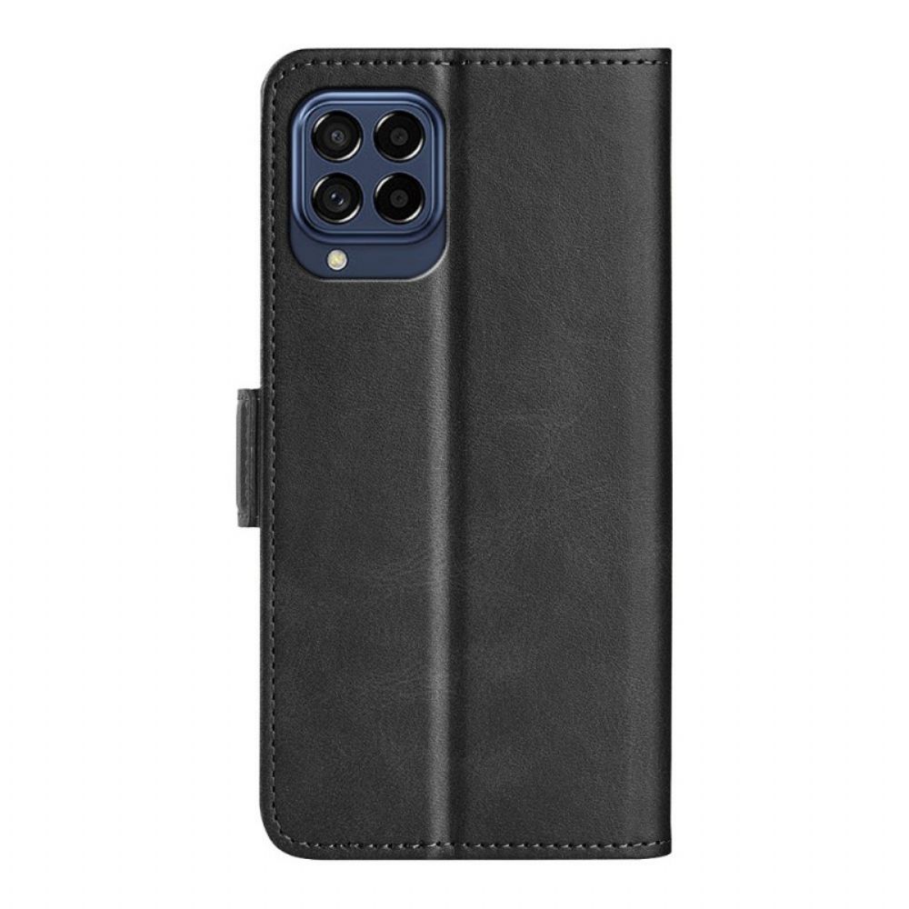 Lederhüllen Für Samsung Galaxy M53 5G Flip Case Doppelklappe