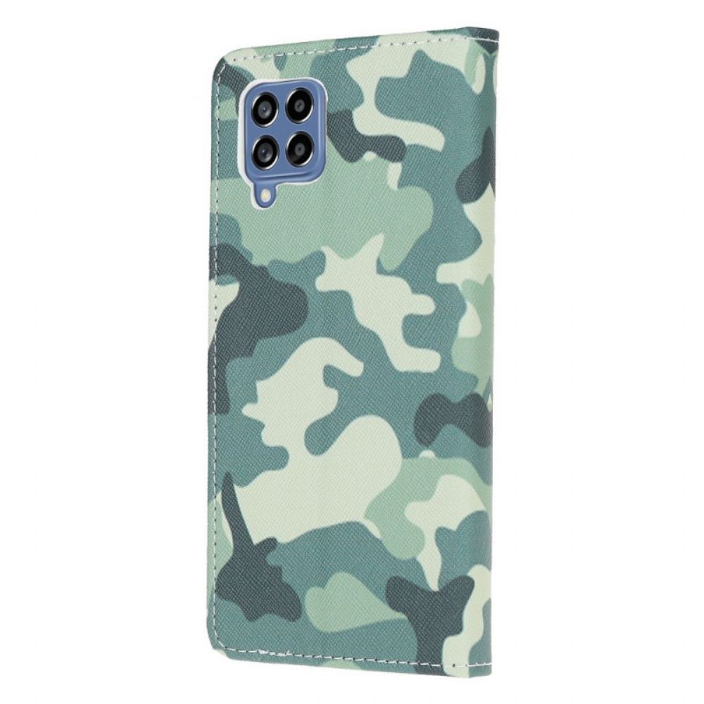 Lederhüllen Für Samsung Galaxy M53 5G Militärische Tarnung