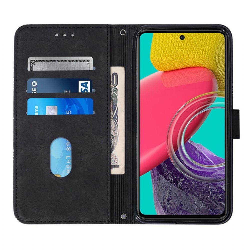Lederhüllen Für Samsung Galaxy M53 5G Schulterdreiecke