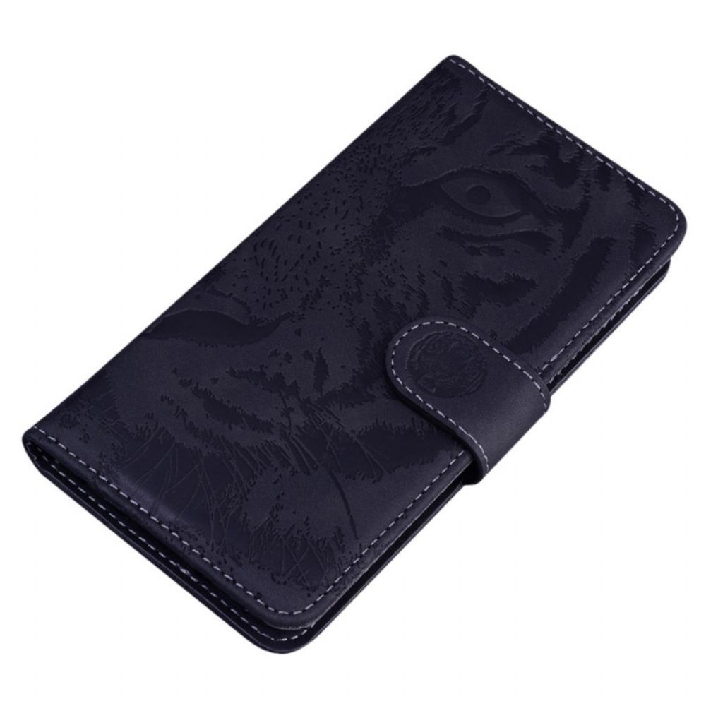 Lederhüllen Für Samsung Galaxy M53 5G Tigerdruck