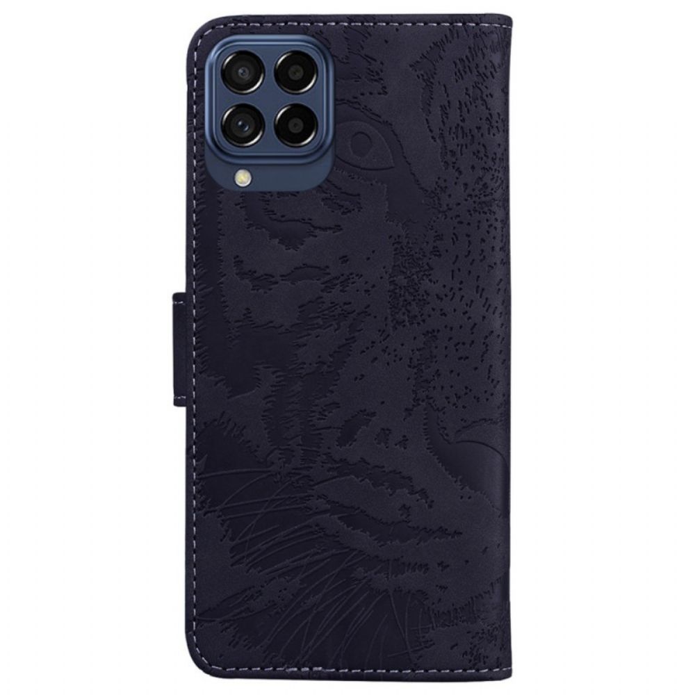 Lederhüllen Für Samsung Galaxy M53 5G Tigerdruck