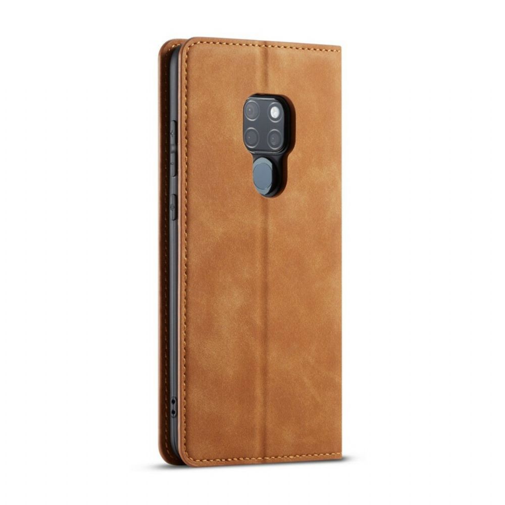 Schutzhülle Für Huawei Mate 20 Flip Case Ledereffekt Vorw