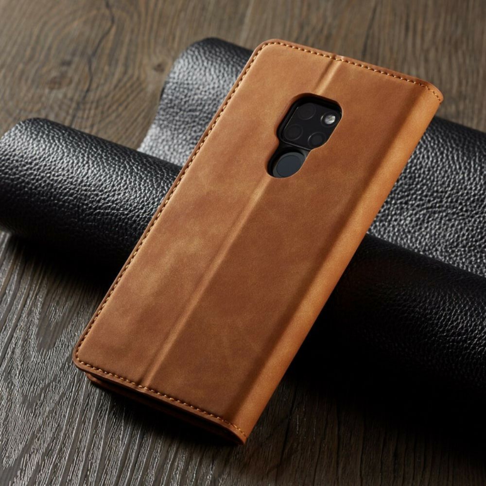 Schutzhülle Für Huawei Mate 20 Flip Case Ledereffekt Vorw