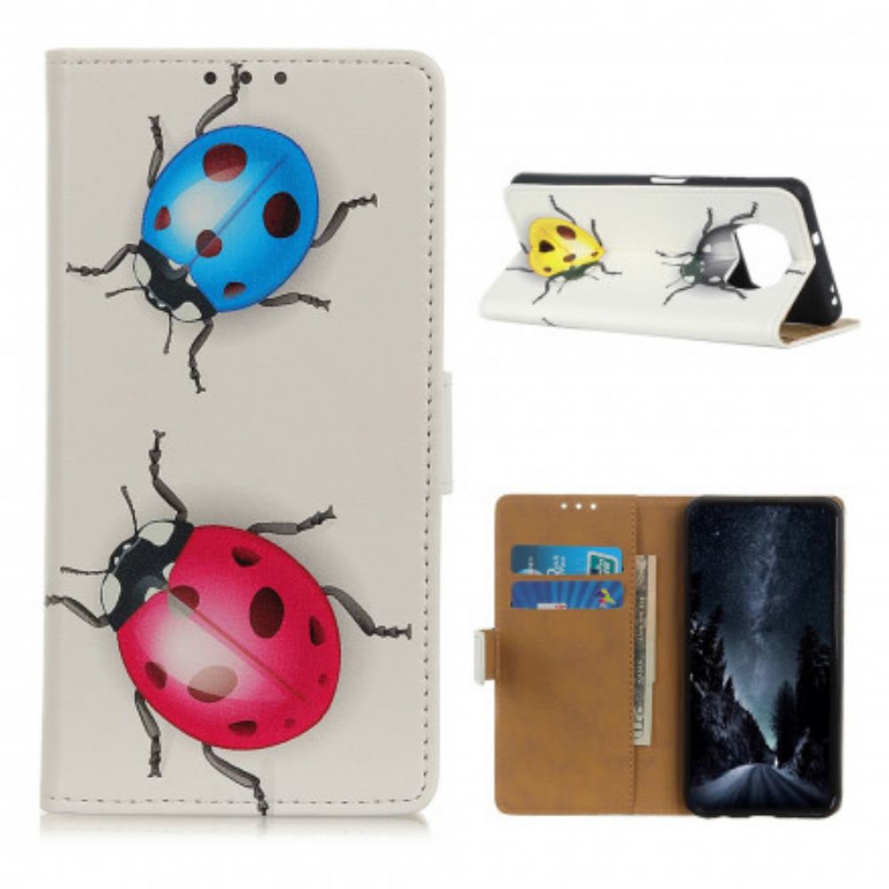 Flip Case Für Poco X3 / X3 Pro / X3 NFC Marienkäfer
