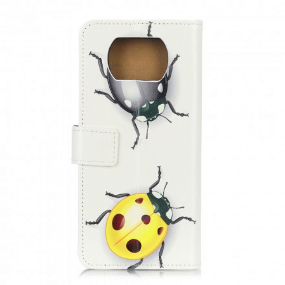 Flip Case Für Poco X3 / X3 Pro / X3 NFC Marienkäfer