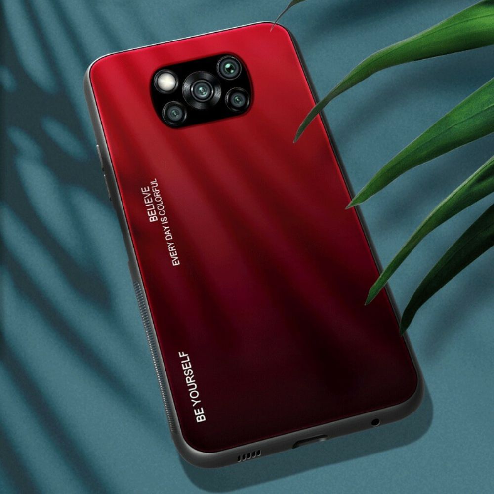 Handyhülle Für Poco X3 / X3 Pro / X3 NFC Sei Du Selbst Gehärtetes Glas