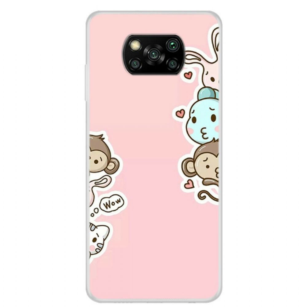 Hülle Für Poco X3 / X3 Pro / X3 NFC Tiere Wow