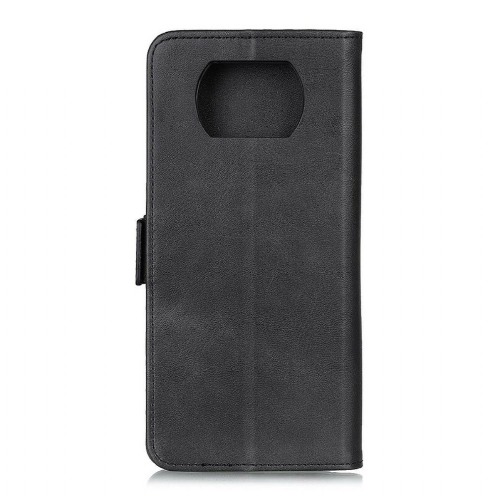 Lederhüllen Für Poco X3 / X3 Pro / X3 NFC Flip Case Doppelklappe