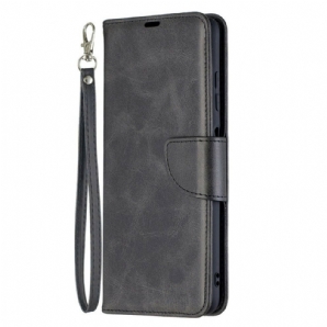 Lederhüllen Für Poco X3 / X3 Pro / X3 NFC Flip Case Glatte Schräge Klappe