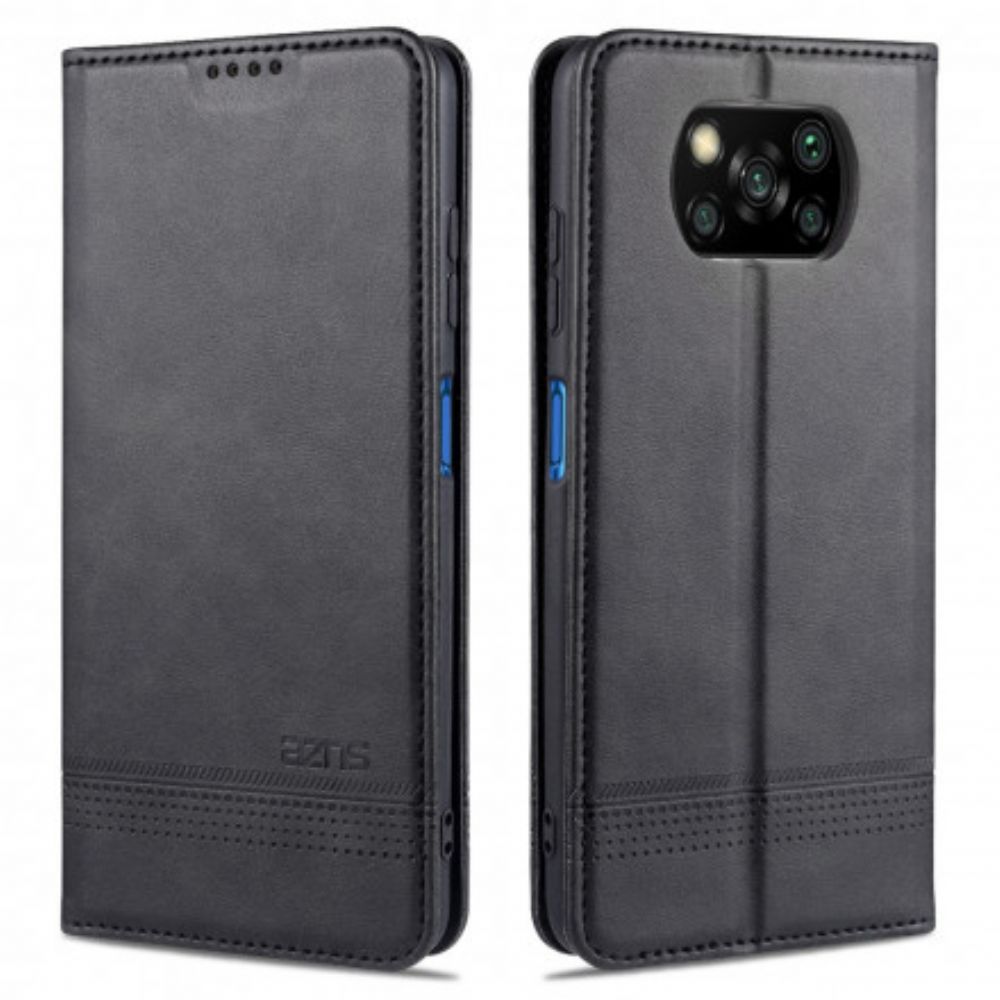 Schutzhülle Für Poco X3 / X3 Pro / X3 NFC Flip Case Azns-lederstil