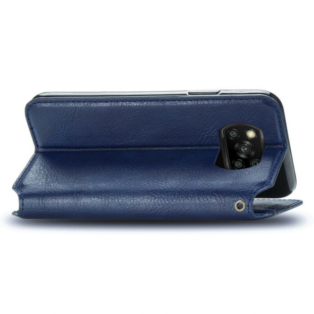 Schutzhülle Für Poco X3 / X3 Pro / X3 NFC Flip Case Ledereffekt Mit Rautenstruktur