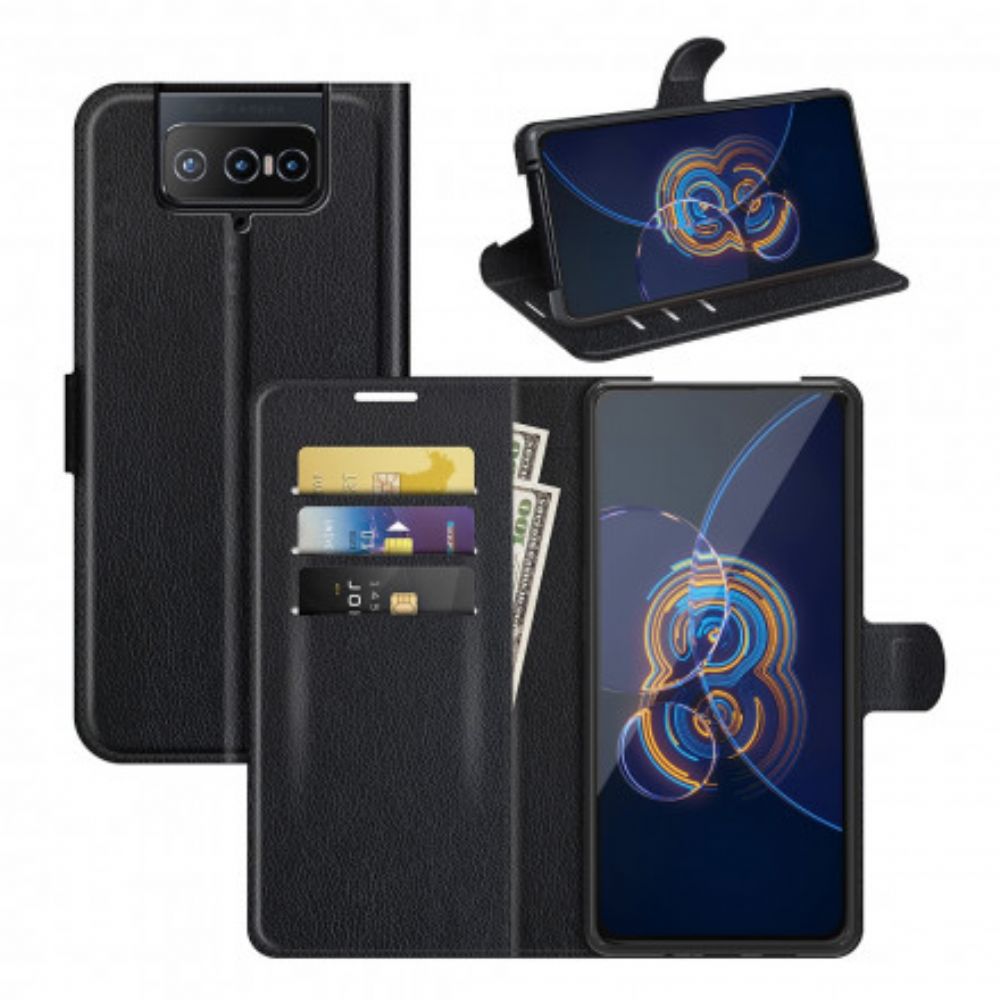 Flip Case Für Asus Zenfone 8 Flip Flip Case Klassisches Kunstleder