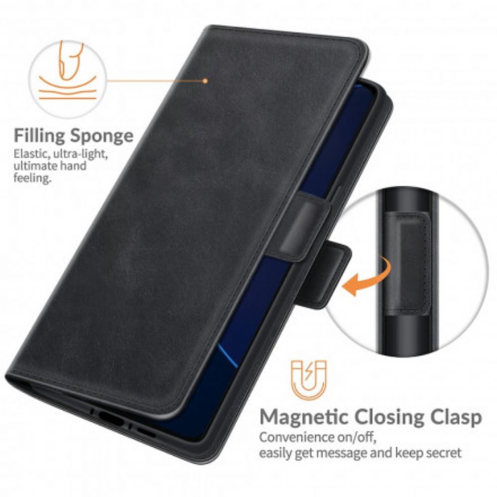 Lederhüllen Für Asus Zenfone 8 Flip Flip Case Klassische Doppelklappe
