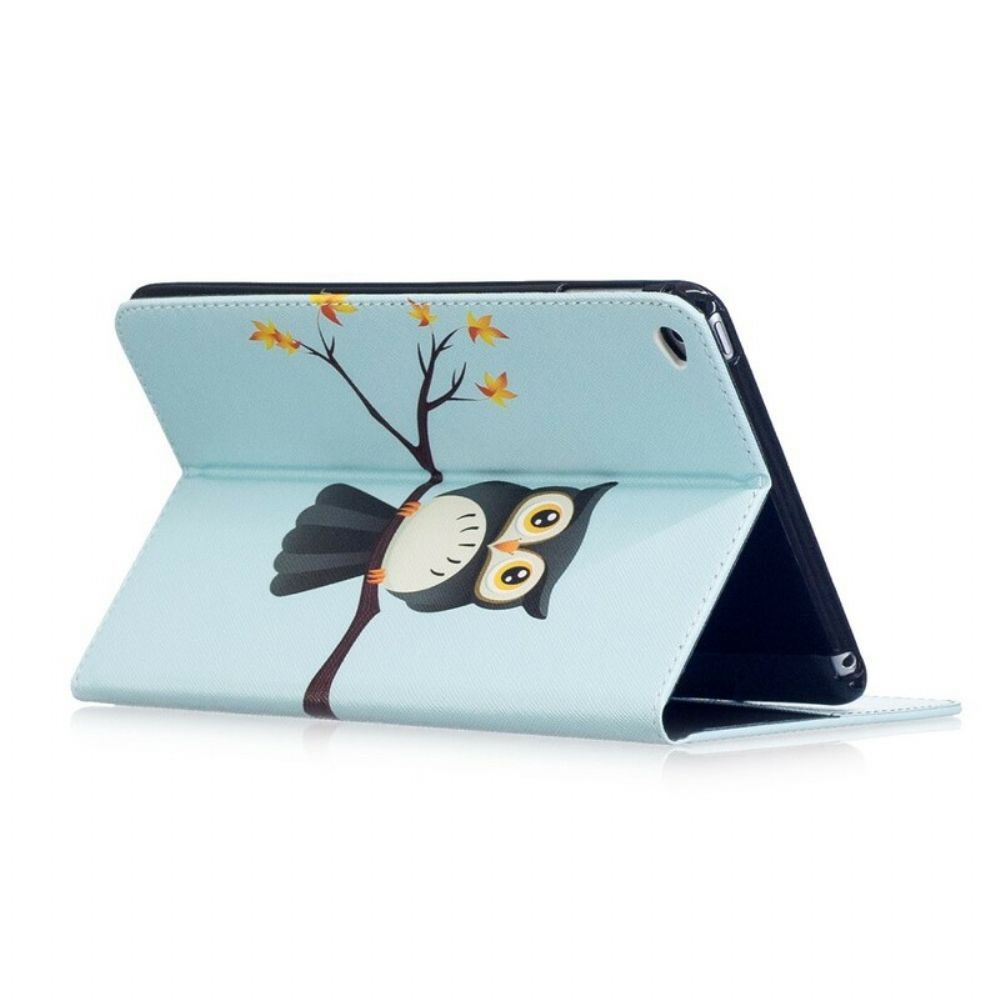 Lederhüllen Für iPad Mini 4 Eule Sitzt Auf Ast