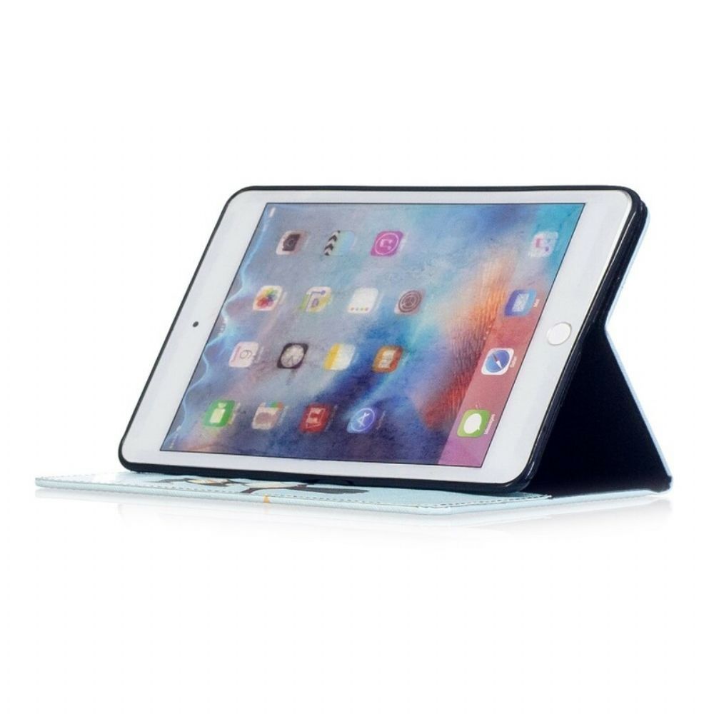 Lederhüllen Für iPad Mini 4 Eule Sitzt Auf Ast