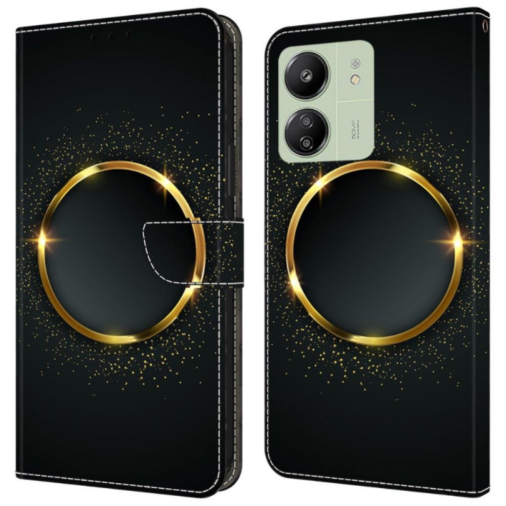 Lederhüllen Für Poco C65 Goldener Ring