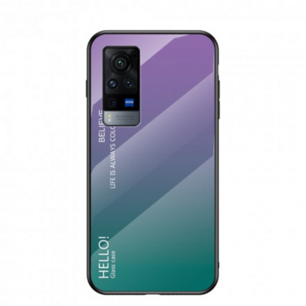 Hülle Für Vivo X60 Pro Hallo Tempered Glass