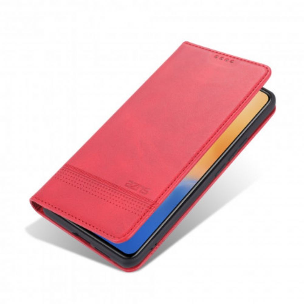 Schutzhülle Für Vivo X60 Pro Flip Case Azns Lederstil