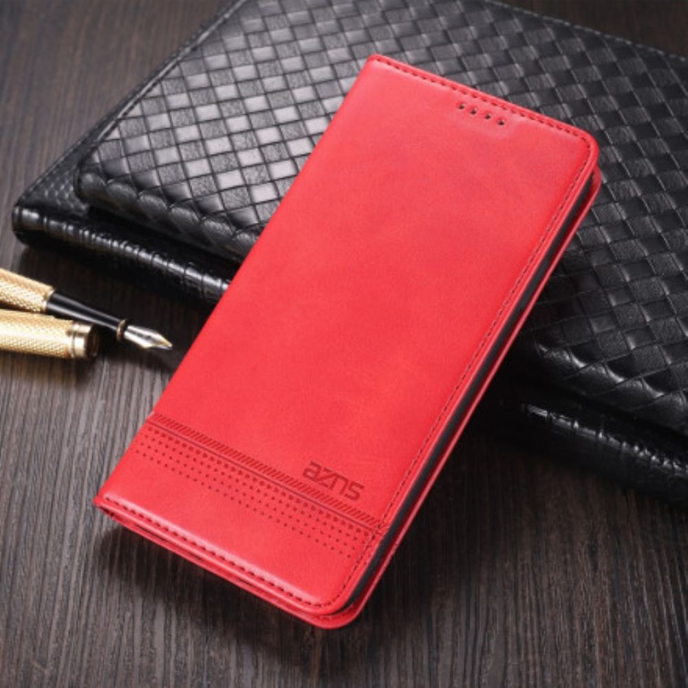 Schutzhülle Für Vivo X60 Pro Flip Case Azns Lederstil