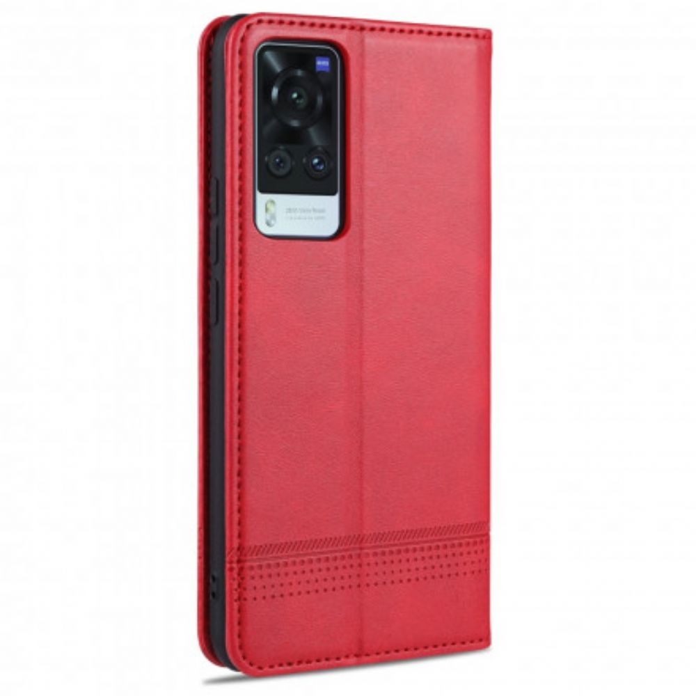 Schutzhülle Für Vivo X60 Pro Flip Case Azns Lederstil