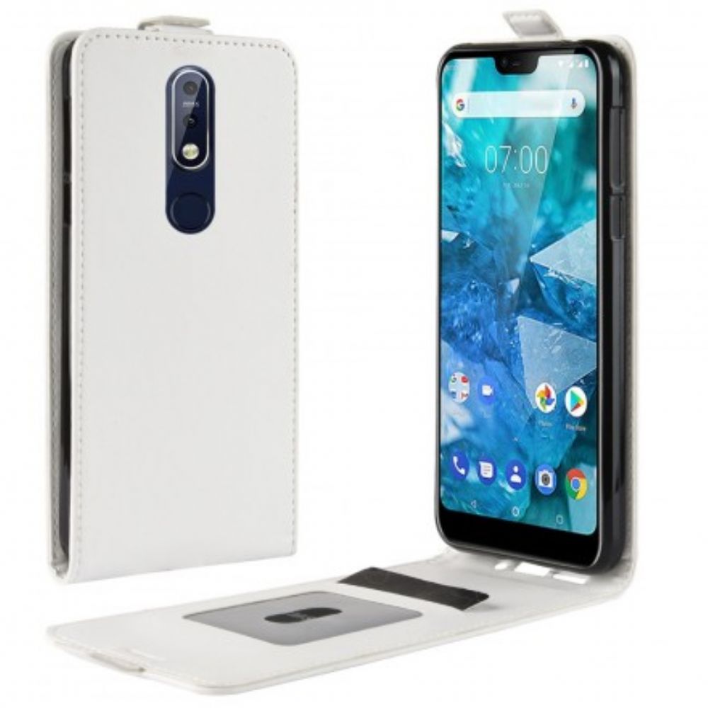 Flip Case Für Nokia 7.1 Flip Case Retro-faltung