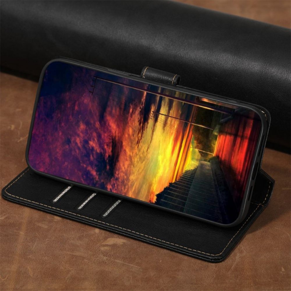 Flip Case Für Poco F4 GT Rfid-vintage-leder-stil