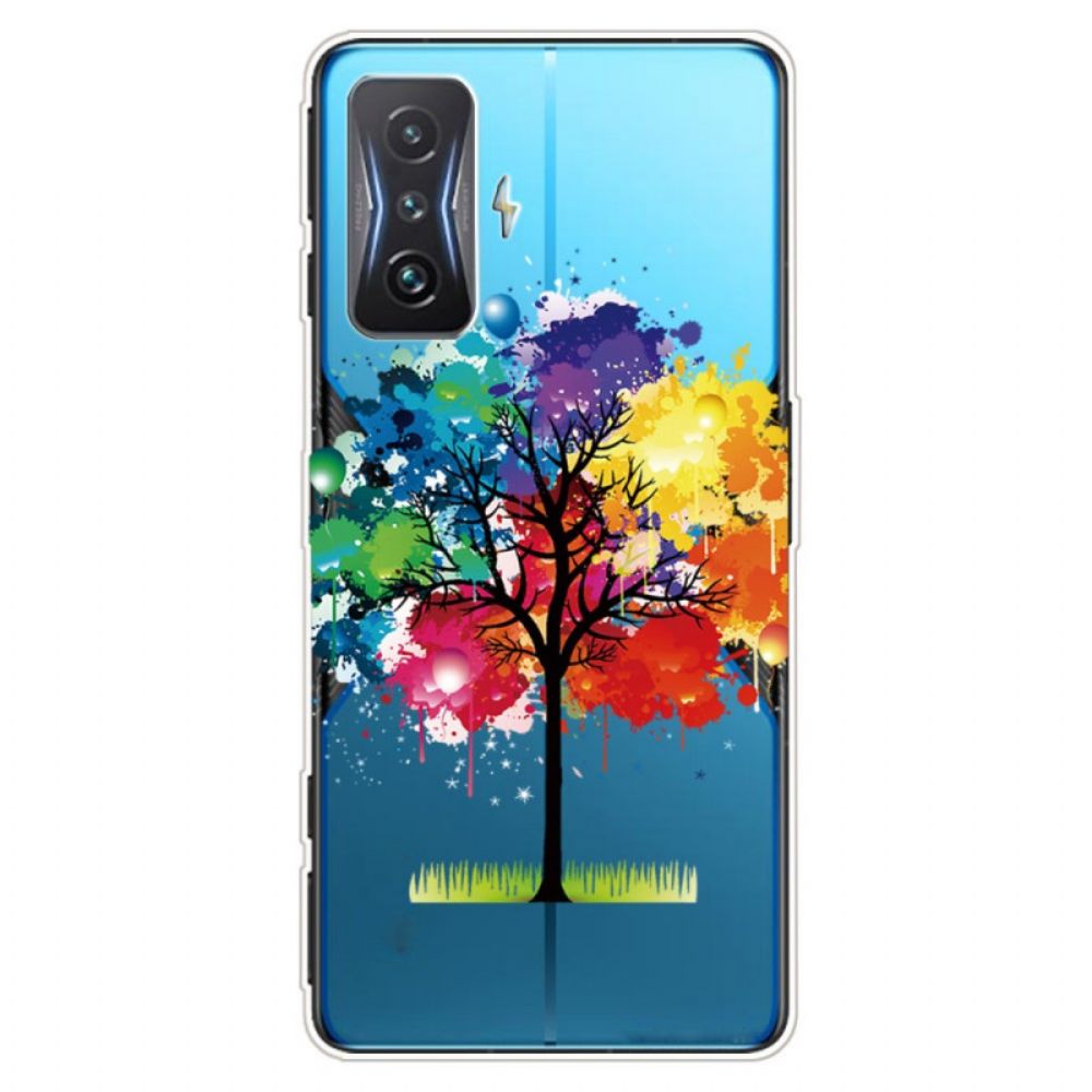 Hülle Für Poco F4 GT Transparenter Aquarellbaum