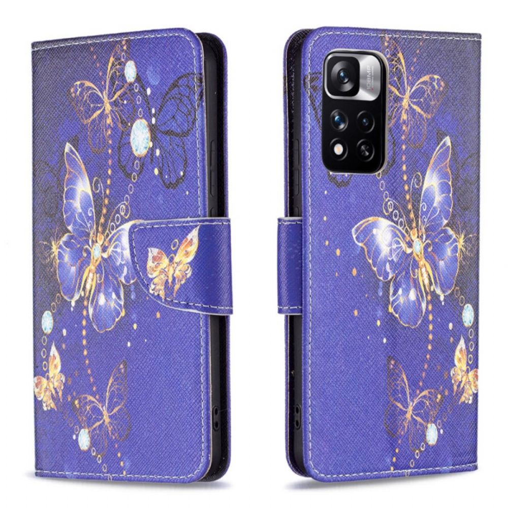 Flip Case Für Xiaomi Redmi Note 11 Pro Plus 5G Motten