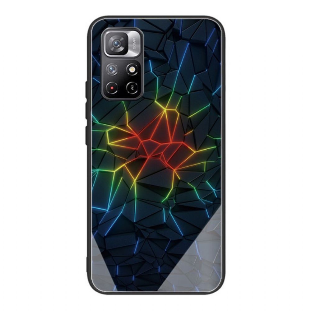 Hülle Für Xiaomi Redmi Note 11 Pro Plus 5G Gehärtetes Glas Geometrie