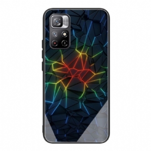 Hülle Für Xiaomi Redmi Note 11 Pro Plus 5G Gehärtetes Glas Geometrie