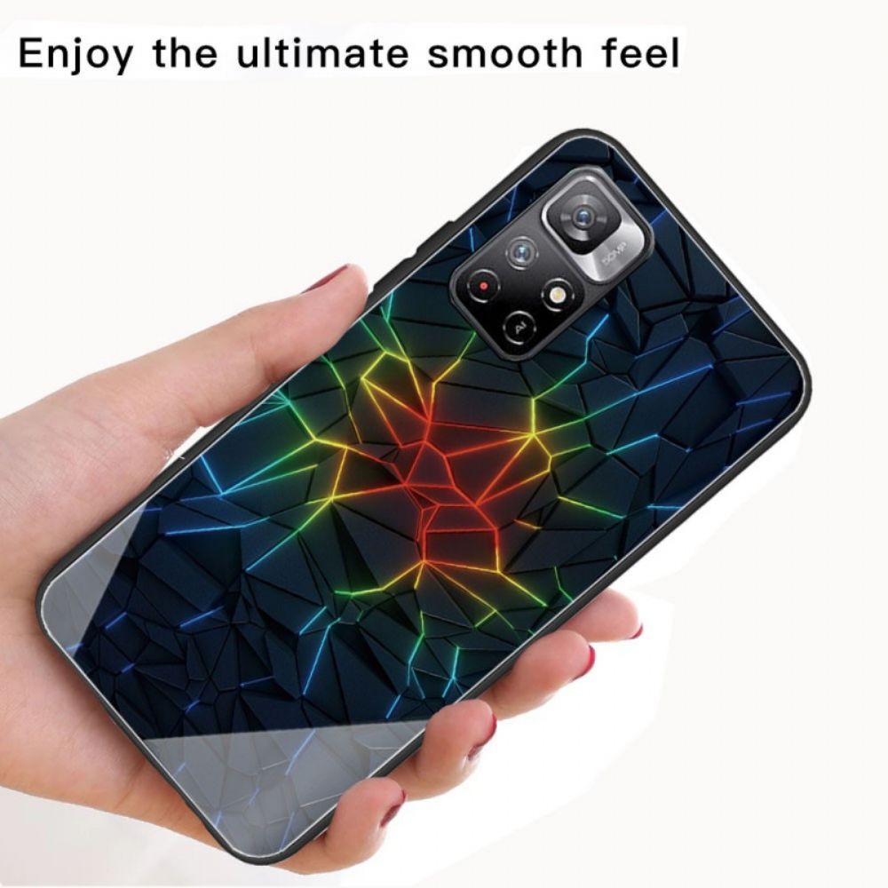 Hülle Für Xiaomi Redmi Note 11 Pro Plus 5G Gehärtetes Glas Geometrie