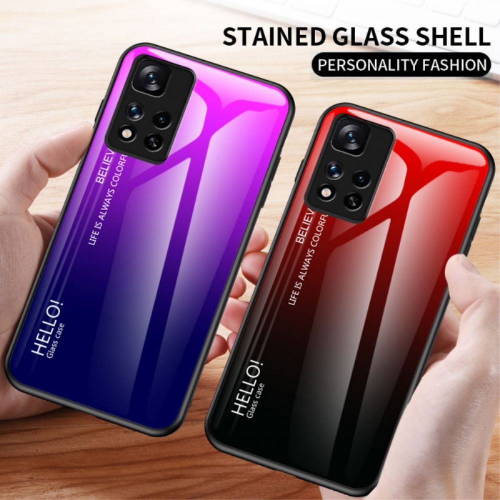 Hülle Für Xiaomi Redmi Note 11 Pro Plus 5G Hallo Tempered Glass