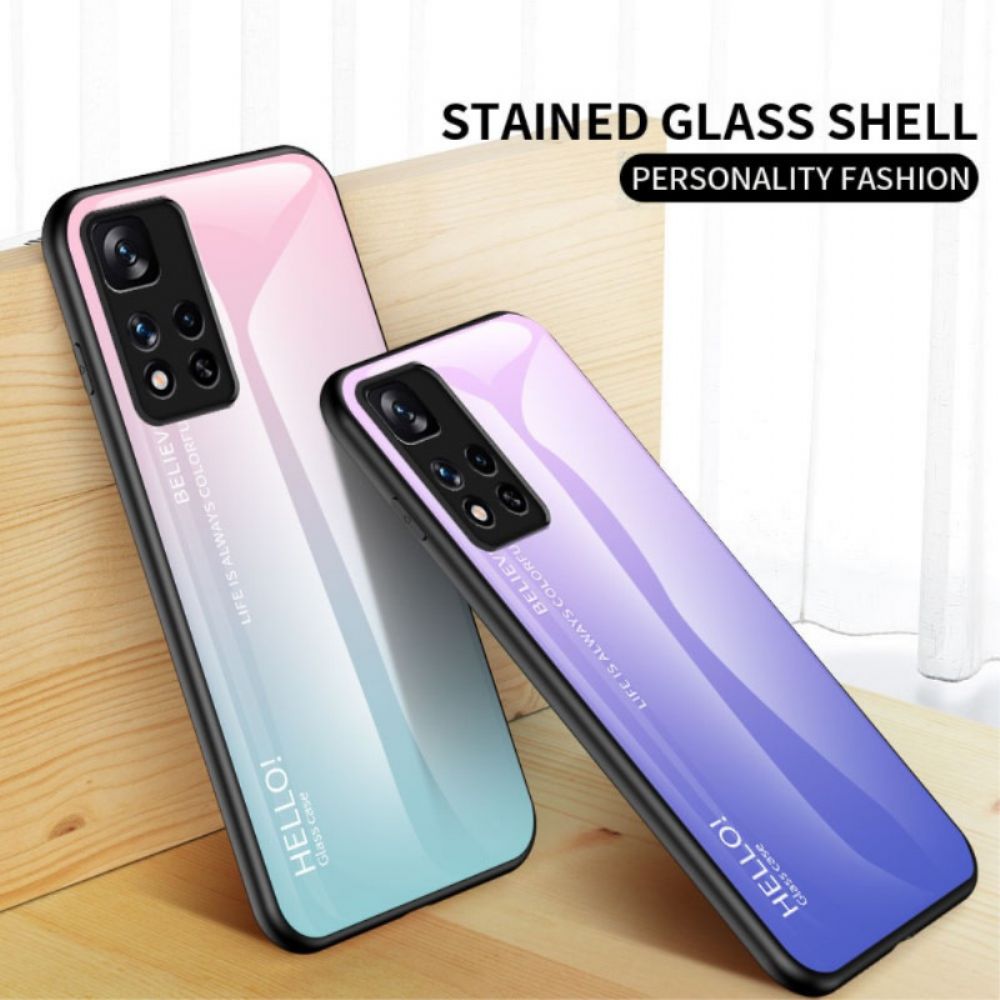 Hülle Für Xiaomi Redmi Note 11 Pro Plus 5G Hallo Tempered Glass