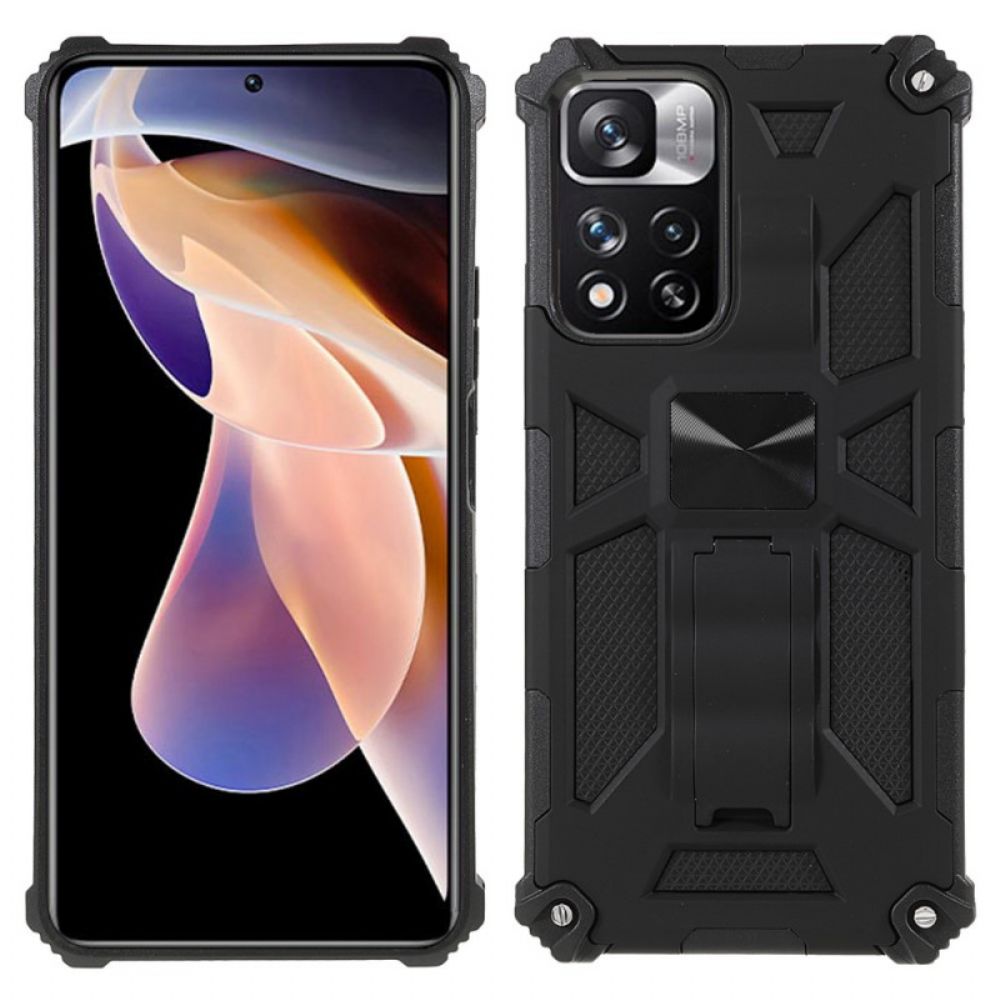 Hülle Für Xiaomi Redmi Note 11 Pro Plus 5G Zweifarbige Abnehmbare Stütze