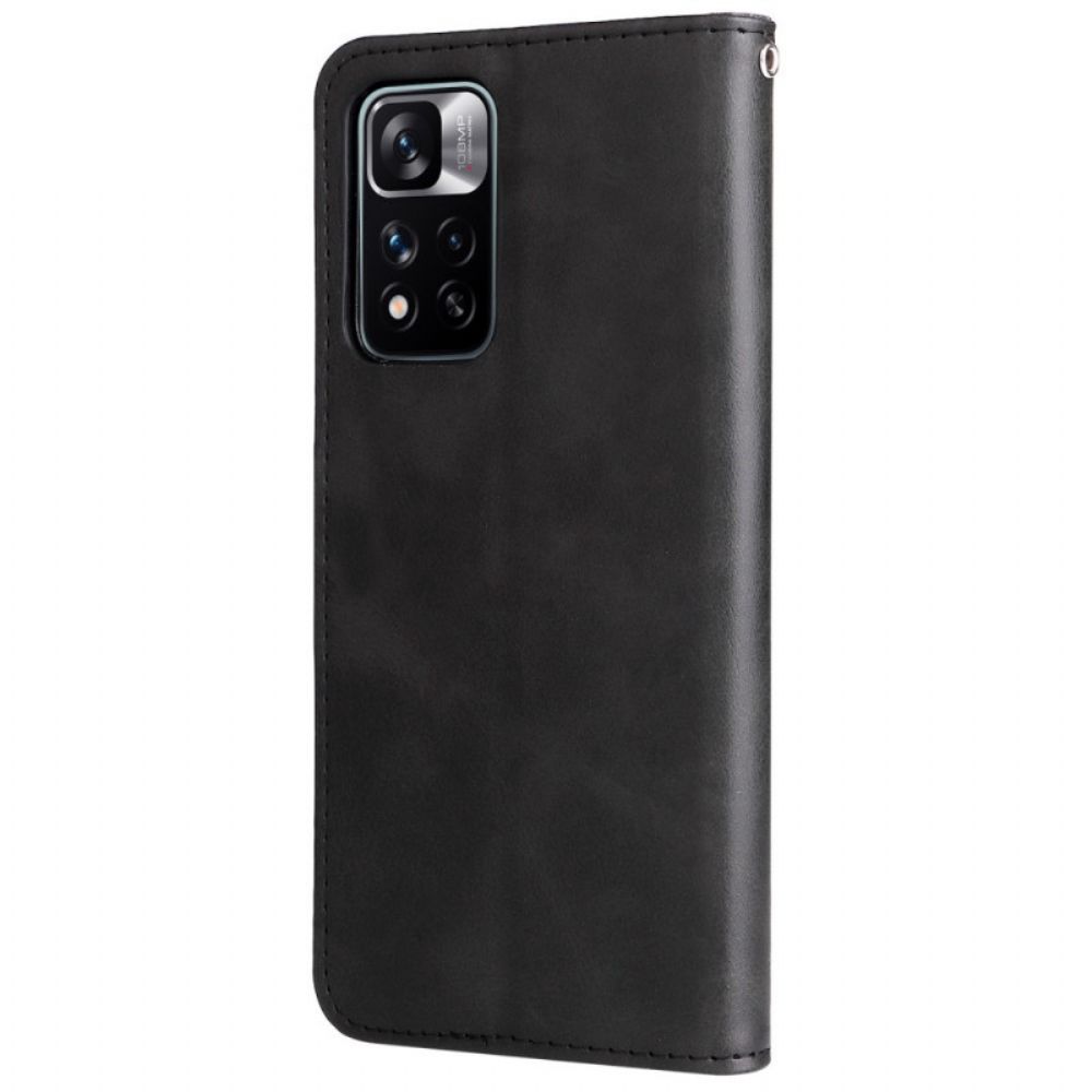 Lederhüllen Für Xiaomi Redmi Note 11 Pro Plus 5G Brieftasche