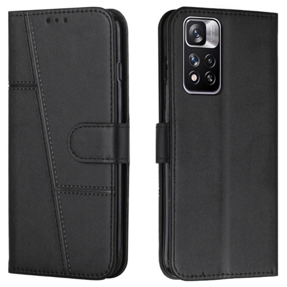 Lederhüllen Für Xiaomi Redmi Note 11 Pro Plus 5G Hochwertiges Kunstleder