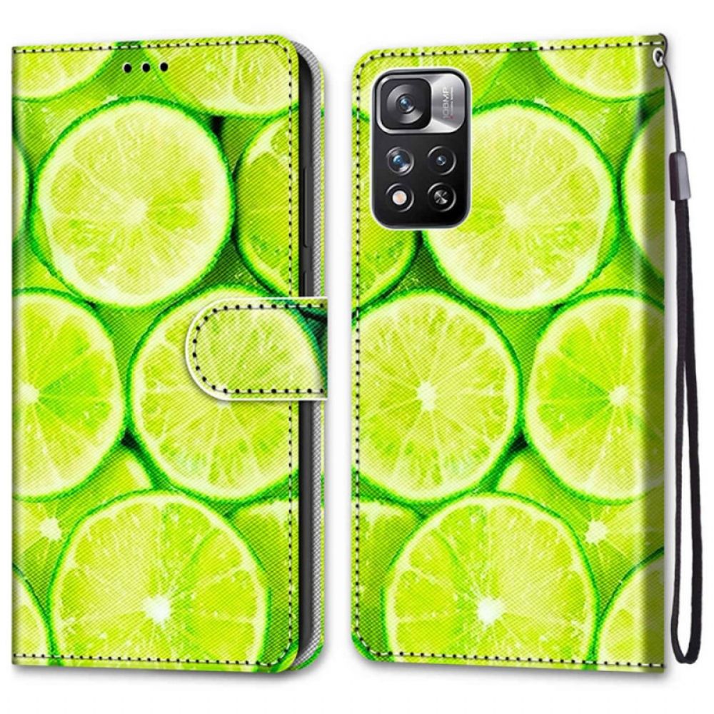 Lederhüllen Für Xiaomi Redmi Note 11 Pro Plus 5G Limonen