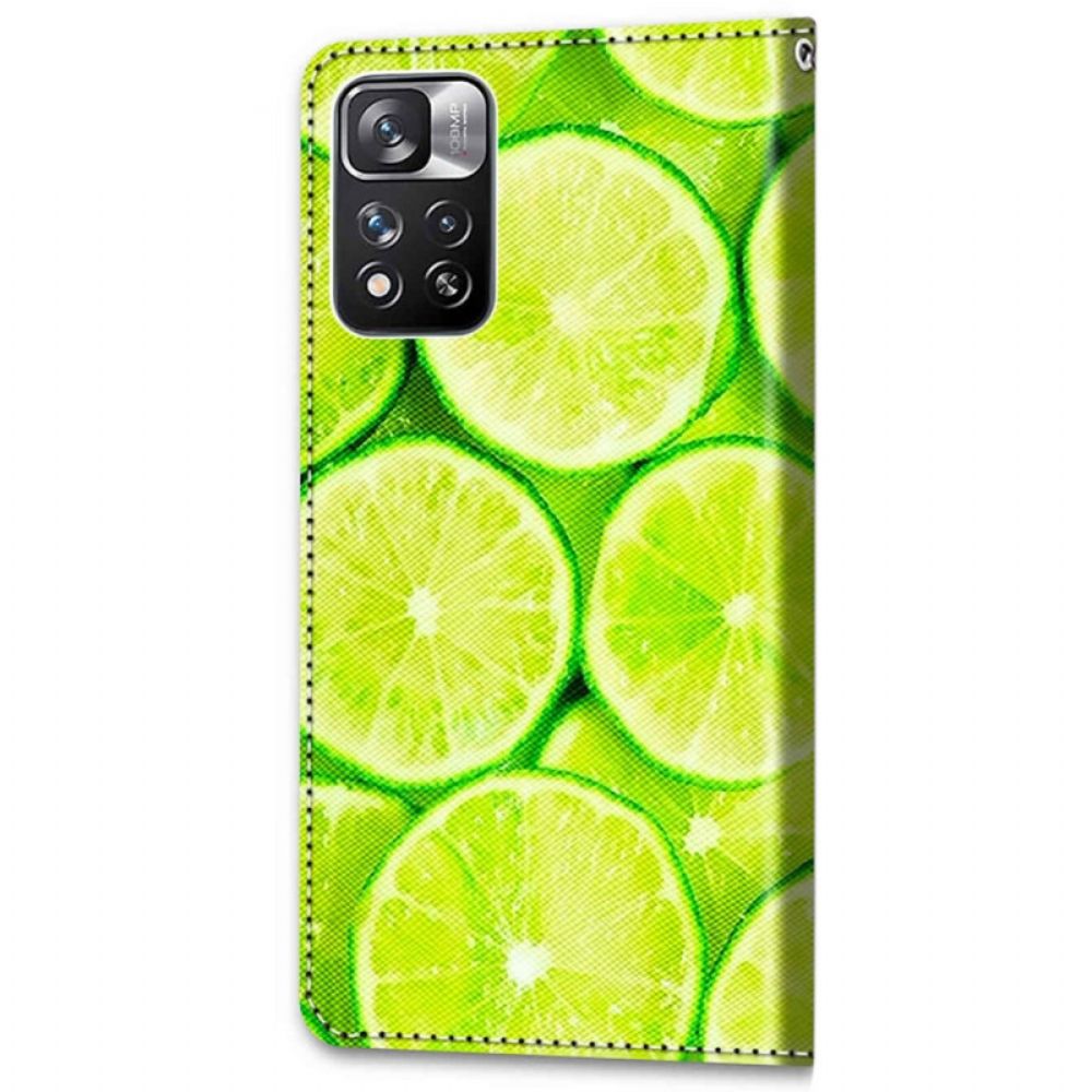 Lederhüllen Für Xiaomi Redmi Note 11 Pro Plus 5G Limonen