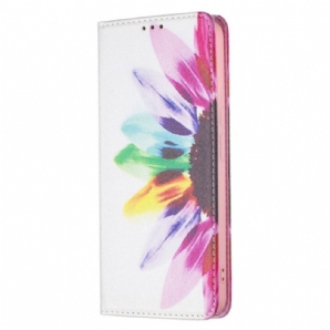 Schutzhülle Für Xiaomi Redmi Note 11 Pro Plus 5G Flip Case Aquarell Blume