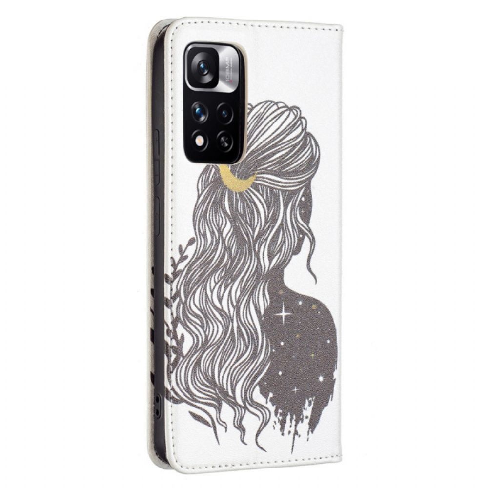 Schutzhülle Für Xiaomi Redmi Note 11 Pro Plus 5G Flip Case Hübsches Haar
