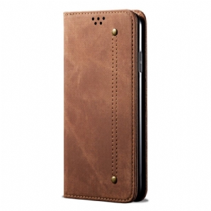 Schutzhülle Für Xiaomi Redmi Note 11 Pro Plus 5G Flip Case Jeansstoff