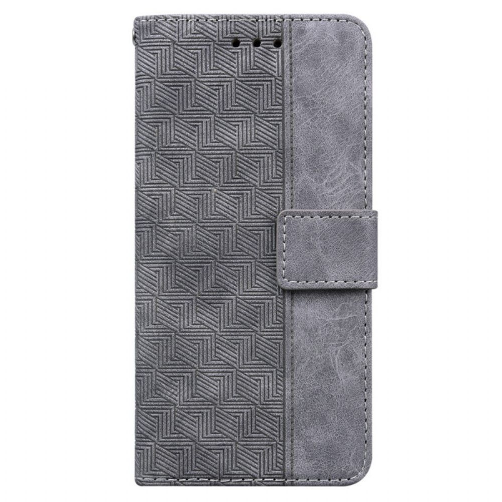 Flip Case Für Poco F4 Mit Kordel Banddesign
