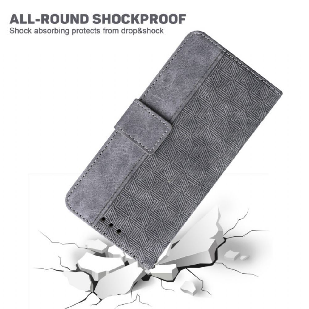 Flip Case Für Poco F4 Mit Kordel Banddesign