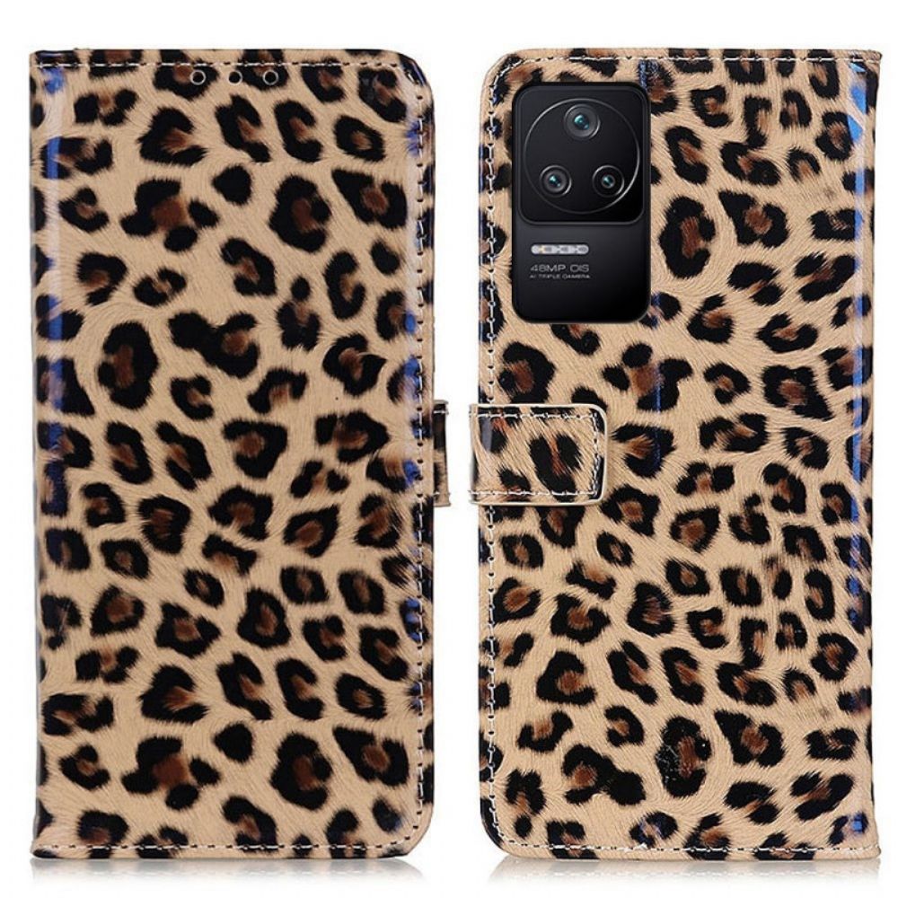 Lederhüllen Für Poco F4 Leoparden-skin-stil