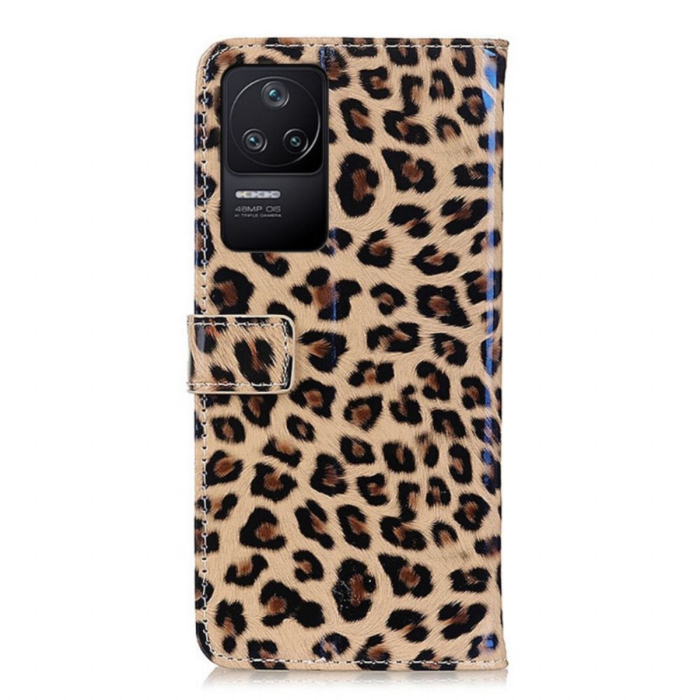 Lederhüllen Für Poco F4 Leoparden-skin-stil